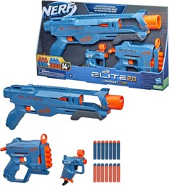 3 blasters Nerf Elite 2.0 Loadout Pack avec 14 fléchettes