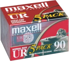 5 cassettes audio UR-90