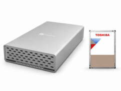 Boîtier USB-C SilverDrive avec disque dur 3,5" 10 To