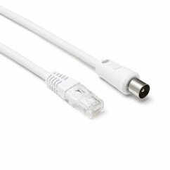 Câble RJ45 cat. 6 mâle vers coaxial mâle - 2 m