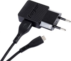 Chargeur secteur universel USB 1 A avec câble USB-A vers Micro-USB de la marque Energizer