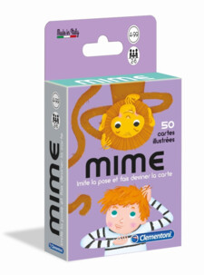 Jeu de cartes Mime — 50 cartes illustrées, mimes et devinettes