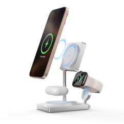 Station de chargement iPhone, AirPods et Apple Watch X-Station Pro Qi2 de la marque XtremeMac