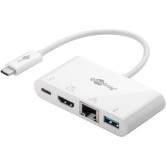 Adaptateur USB-C vers HDMI / RJ45 / USB-A / USB-C