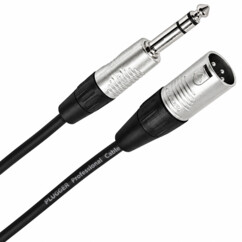 Câble XLR mâle vers jack 6,35 mm mâle - 1 m