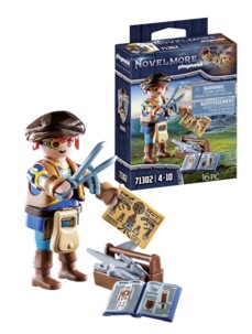 Figurine Playmobil Novelmore Dario avec outils et accessoires d'invention