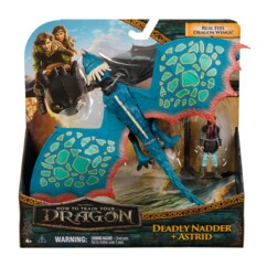 Figurines Deadly Nadder et Astrid Dragons pour aventure et jeu imaginatif