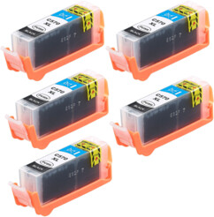 5 cartouches compatibles Canon PGI-570BK XL - Noir