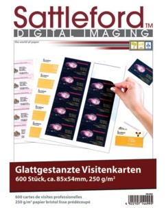 600 cartes de visites professionnelles - 250 G