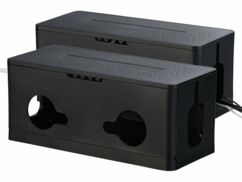 Pack de 2 boîtiers pliables pour câbles coloris noir de la marque Callstel