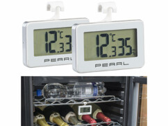 Lot de 2 thermomètres pour réfrigérateur avec fonction hygromètre.