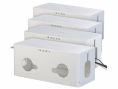 Pack de 4 boîtiers pliables pour câbles coloris blanc de la marque Callstel