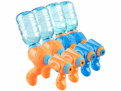 4 pistolets à eau pour bouteilles plastique PET