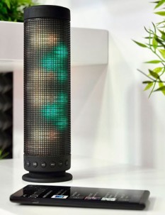 Haut-parleur avec bluetooth, lecteur MP3 intégré et effets lumineux