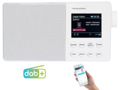 radio analogique fm numerique dab+ avec bluetooth couleur blanc dor310 vr radio