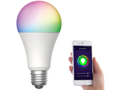 Ampoule LED LAV-160.rgbw connectée par application mobile.