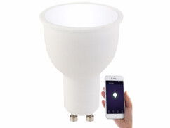 Ampoule LED connectée GU10 A+ 4,5 W compatible Alexa LAV-45.k - Blanc du Jour