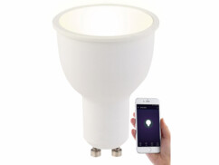 Ampoule LED connectée GU10 A+ 4,5 W compatible Alexa LAV-45.m - Blanc chaud