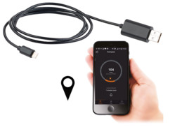 cable de chargement lightning apple iphone mfi avec detection localisation pour voiture perdue