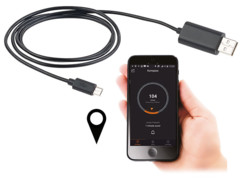 Câble avec bluetooth pour géolocalisation par application - Micro USB