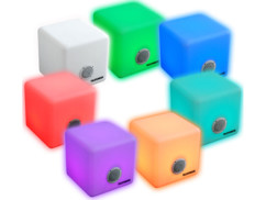 haut parleur avec lampe LED multicolore telefunken etanche pluie