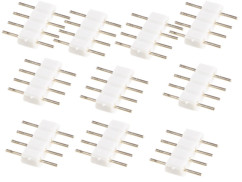 connecteurs raccordeurs pour extensions bandes led 4 broches blanc et rvb LAK LAC LAT LAM  luminea