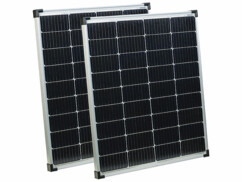 2 panneaux solaires monocristallins 110 W avec connecteur compatible avec MC4