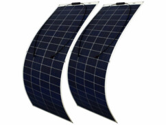 Pack de 2 panneaux solaires monocristallins flexibles 200 W / MC4 de la marque Revolt