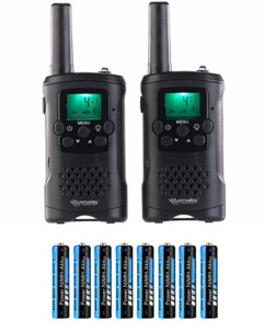 Pack de 2 talkies-walkies et 8 piles rechargeables AAA