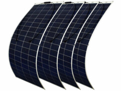 Pack de 4 panneaux solaires monocristallins flexibles 200 W / MC4 de la marque Revolt
