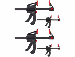 4 serre-joints à une main en acier et nylon
