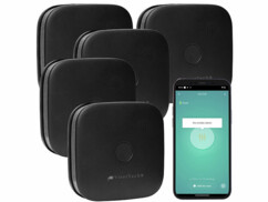 Pack de 5 détecteurs de fumée connectés à pile RWM-190.app de la marque VisorTech