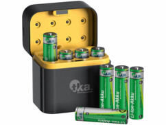 8 accus lithium-ion AA 3000 mWh avec boîtier de chargement