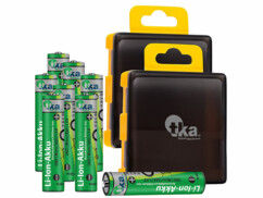 8 accus lithium-ion AAA 866 mAh