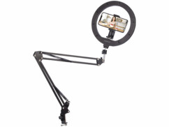 Anneau LED CCT 10" de table avec support smartphone