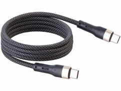 câble magnétique USB-C auto-enroulable 100 W