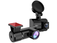 Pack caméra embarquée MDV-3840 avec caméra de recul, câble de raccordement, support à ventouse, module GPS, adaptateur allume-cigare et câble adaptateur USB de la marque NavGear