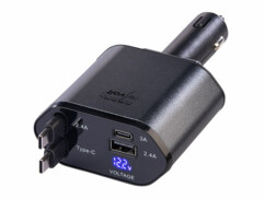 Chargeur USB allume-cigare 66 W USB-C & USB-A pour 4 appareils