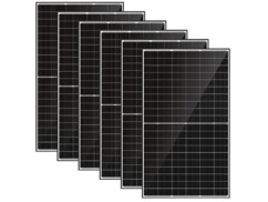 Pack de 6 panneaux solaires 380 W avec câble de raccordement et mode d'emploi en français