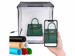 Studio photo pliable avec éclairage LED CCT - 62 x 62 x 62 cm