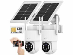 2 caméras d'extérieur 4G 2K solaires IPC-915.lte avec forfait data