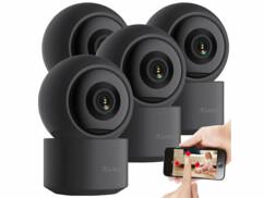 Pack de 4 caméras de surveillance Pan-Tilt 2K connectées IPC-495 de la marque 7Links