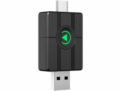 Adaptateur USB sans fil pour autoradio compatible Apple CarPlay et Android Auto