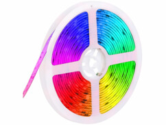 Bande LED RVB IC connectée, de 5 mètres de long.