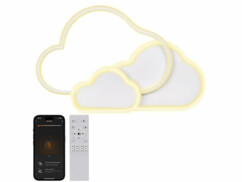 Plafonnier LED CCT connecté et télécommandé design nuage