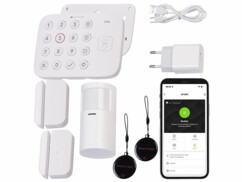 Système d'alarme connecté avec 3 capteurs