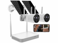 Système de surveillance connecté DSC-500.nvr 2K avec 2 caméras solaires