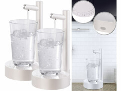 2 distributeurs d'eau avec batterie rechargeable - coloris blanc