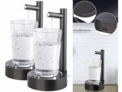 2 distributeurs d'eau avec batterie rechargeable - coloris noir