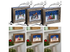 Pack de 3 cadres photo de Noël avec 3 câbles USB et mode d'emploi en français de la marque Infactory